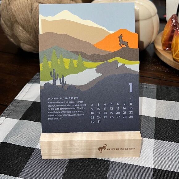 NEW FORD Bronco Promotional 2022 Calendar - Picture 1 of 11